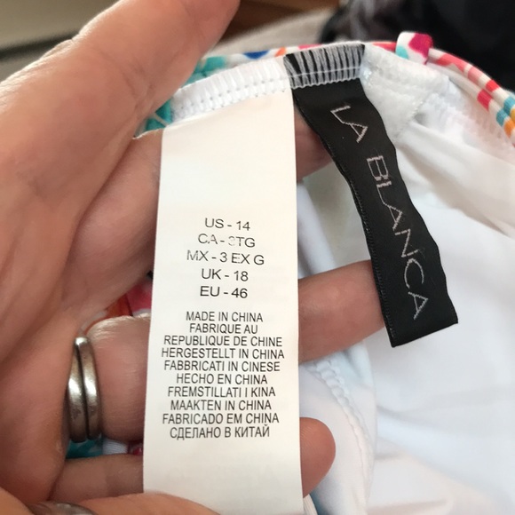 New La Blanca beautiful one piece swimsuit NWT - Picture 7 of 15